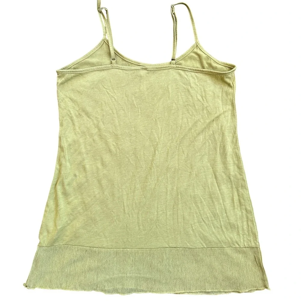 Monoreno‎ 2 Piece Sheer Knit Top & Camisole Set Womens Medium Tan New M8826-1